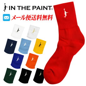 【メール便送料無料】[刺繍可]★2025年モデル！厚手生地で破れにくく丈夫★【 インザペイント IN THE PAINT ベンチウォーマー 】【 ソックス 靴下 】 バスケ ソックス バッソク インペ ワンポイント 靴下 アンクルソックス ロークルー ITP25730 [250502][amz]
