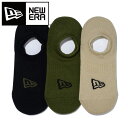 【メール便送料無料】★3足組ソックス★【 ニューエラ NEW ERA 】【 ソックス 靴下 】 ベリーショート ソックス 3足組 3P 3足 セット ミリタリーパック メンズ レディース 男女兼用 大人 ジュニア 子供 3色 マルチ 14518163 ブラック/オリーブ/カーキ [240205][amz]