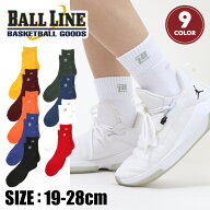 【メール便送料無料】★定番商品のミドル丈ソックス！人気のワンポイント★【 ボールライン BALL LINE オ…