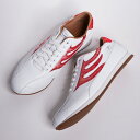 ドラゴンベアード【公式ショップ】【DB CLASSIC 93go WHT/RED-JP】復刻 スニーカー ハンドメイド 本革 スマート ロングノーズ オールシーズン ファッション 80s クラシック カジュアル 和柄 薄いソール レトロランニング