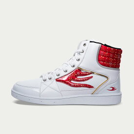 ドラゴンベアード【公式ショップ】【DB S2605y-J 　WHT/RED】再入荷 ハイカット スニーカー メンズファッション ストリート 復刻 アメカジ オールシーズン サイドジップ