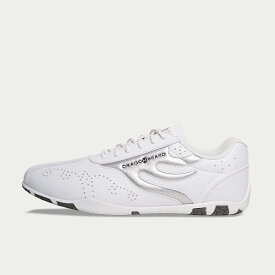 ドラゴンベアード【公式ショップ】【DB S680sy WHT/SIL】再入荷 復刻 薄底 スニーカー メダリオン メンズファッション カジュアル クラシック オールシーズン