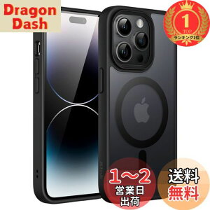 yyVLO1ʊlzyzJETech iPhone 14 Pro 6.1C`p }Olbg P[X MagSafeɑΉ ̃}bgw ^ ϏՌ Jo[ (ubN)