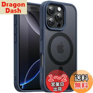 yzJETech iPhone 16 Pro 6.3C`p }Olbg P[X MagSafeɑΉ ̃}bgw ^ ϏՌ Jo[ (Xg[u[)