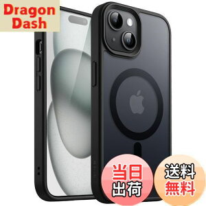 yzJEDirect iPhone 15 6.1C`p }Olbg P[X MagSafeɑΉ ̃}bgw ^ ϏՌ Jo[ (ubN)