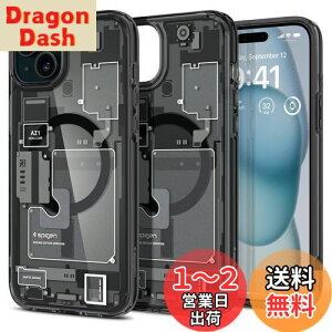 yzSpigen iPhone 15 P[X MagSafe NA ϏՌ ČRMILKi擾 Xgbvz[ ϗ}  Xgbvz[ 2d\ Yی C菝h~ MagSafe CX[dΉ Eg