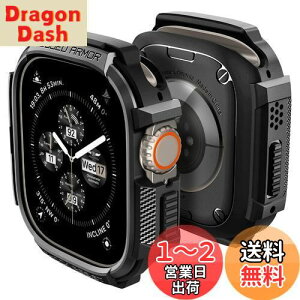 yzSpigen Apple Watch Ultra2/Ultra P[X 49mm Ή  Ռ z ^tlXfUC 菝 h~ ϏՌ یJo[ MbhEA[}[ ACS05456 (}bgEubN)