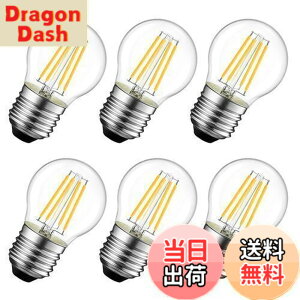 �y���������zLVWIT LED�d�� E26���� 60W�`���� 806lm 6W �t�B�������g�d�� 2700K �d���F G45�~�j�d�� �G�W�\���d�� ���g�� PSE 6�� �������Ή�