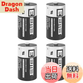 【送料無料】EEMB ER14250 1/2AA 3.6V 1200mAh リチウム電池 Li-SOCL非充電式電池 XL-050F SB-AA02 LS14250 TL-5902 TL-2150 ドッグウォッチ 犬の首輪と一部の運動モニター/ホームセキュリティシステム/アラームシステム用（4セット）