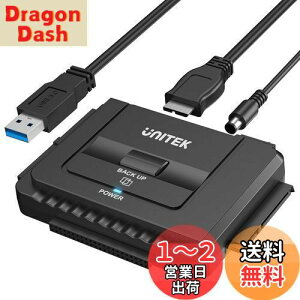 yzUnitek USB-A IDE SATA Ή USB3.0 A_v^[ 2.5/3.5C`HDD SSD whCuɑΉ Ro[^ 18TB܂őΉ 5Gbps 12V/2AdA_v^[t OthCu f[^] 