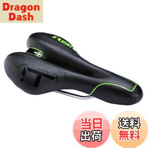 【送料無料】ZHIQIU 自転車用ソフトサドル 穴あき スポーツクッション カラーサドル マウンテンバイク、ロードバイク、折り畳み自転車に適応 通気性 蒸れ対策 衝撃吸収 取付便利 (ブラック/