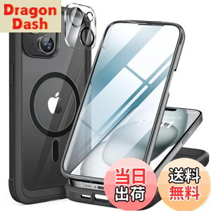 yzMiracase iPhone15 p P[X MagSafeΉ 9H KX 360°ی X}zP[X iPhone15 p Jo[ Sgop[یP[X 6.1C` tJo[ CX[dΉ }OZ[tΉ }O