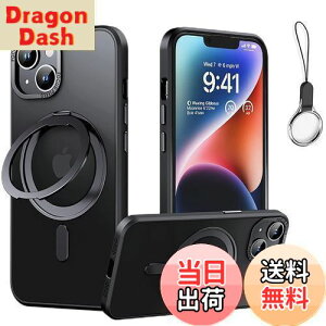 【送料無料】iPhone 11 用 ケース Magsafe対応【360°回転可能な Magsafeリングスタンド ホルダー 一体型・ストラップ1種付き】アイフォン11カバースタンド機能 縦横両対応 HILEGENER スマホケース 耐