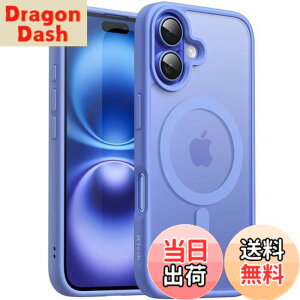 �y���������zJETech iPhone 16 6.1�C���`�p �}�O�l�b�g �P�[�X MagSafe�ɑΉ� �������̃}�b�g�w�� ���^ �ϏՌ� �J�o�[ (�E���g���}����)