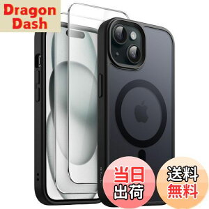 yzJETech 3 in 1 iPhone 15 6.1 C`p }Olbg P[X 2KXtBt MagSafeΉ }bgobN ϏՌX}zJo[ (ubN)