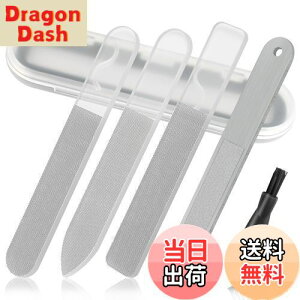 【送料無料】FINGOOO ガラスヤスリ やすり プラモデル用 5点セット 模型 ガンプラ用 透明 水洗い可能 ゲート処理 目詰まりしにくい ケース、ブラシ付き (2)