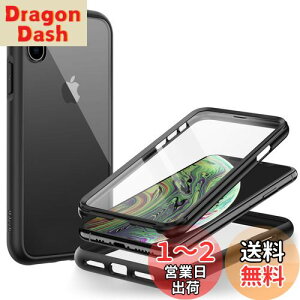 yzJETech iPhone XS  iPhone X (5.8C`p) P[X tیtB h~ t{fB 360°S یJo[ NAobN (ubN)