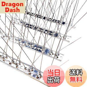 【送料無料】ONESORA 鳩避け 鳥よけ 100%ステンレス製 バードピン 耐久性 【総長 1m】 鳥よけ スパイク 鳩よけ 剣山 有刺鉄線 カラスよけ 鳥のフン害対策 屋上 ベランダ カーポート 軒下 車庫 ア