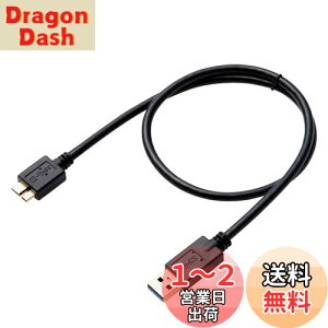 yzGR USB3.0P[u A-microB^Cv HDDp 0.5m ubN DH-AMB3N05BK