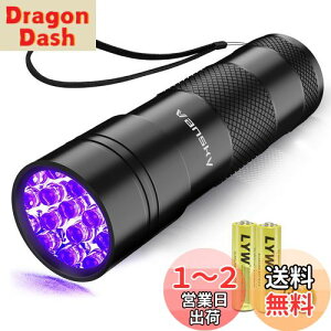 yzVansky 12LED O ubNCg UVCg O Cg WpdCg ڂɂ͌Ȃɑ΍ (ubN)