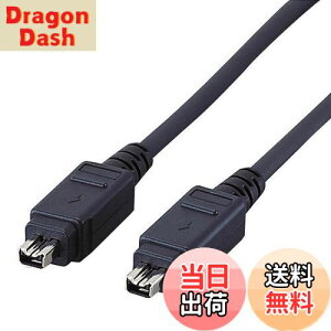 yzGR USBP[u yFireWirez IEEE1394 400(i.LINKEDV) 4pin-4pin 1m ubN IE-441BK
