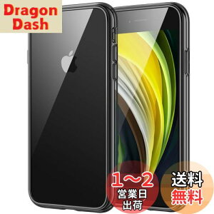 yzJETech iPhone SE 2020/2022 (2/3) iPhone8 iPhone7 P[X ΂݂Ȃ op[ Ռz h~ (ubN)
