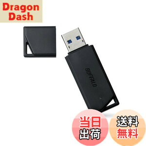�y���������z�o�b�t�@���[ BUFFALO USB3.1(Gen1)�Ή� USB�������[ �o�����[���f�� 128GB �u���b�N RUF3-K128GB-BK