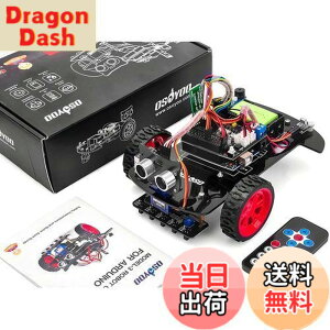 �y���������zOSOYOO2�� �쓮 �X�}�[�g ���{�b�g�J�[ �X�^�[�^�[�L�b�g Arduino�݊��� UNO R3 �v���W�F�N�g 2WD Smart Robot Car Kit �I�[�v���\�[�X ���烍�{�b�g �m�� ���{�������(9V�d�r�t��)