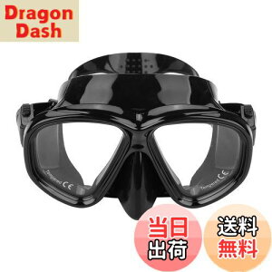 【送料無料】ダイビング シュノーケル 水中メガネ 曇り止め 潜水 スイミング スキューバ 男女兼用 大人用 ダイビングゴーグル 強化ガラスレンズ ブラック