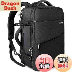 �y���������z[Inateck] 40L ���s �����b�N ��e�� 3way �o�b�N�p�b�N �@���������� ���[�� �o�� �y�� ����h�~ �������H 15.6-17�C���`PC �o�b�O �j�����p �ʋ� �ʊw �l�C �ϏՌ� ������� �u���b�N