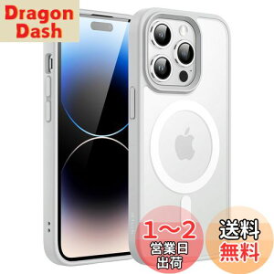 yzJETech iPhone 14 Pro 6.1C`p }Olbg P[X MagSafeɑΉ ̃}bgw ^ ϏՌ Jo[ (O[)