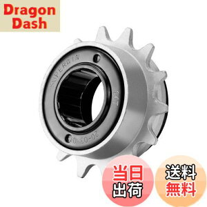 【送料無料】MOHEGIA シングルスピード バイク用フリーホイール:14T 1/2x1/8インチ 自転車用フリーホイール対応 - ネジ式ハブ 交換パーツ - ブラック/ホワイト