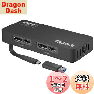 yzPlugable USB-C ϊOtBbNA_v^AfBXvCϊ Windows p fA 4K HDMI  DisplayPortAC[Tlbg|[gAUSB 3.0AUSB Type-C Ή
