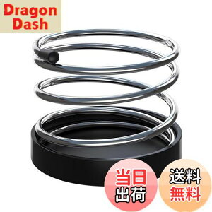 【送料無料】VORCOOL ドリンクホルダー 車用 置き型コ ホルダー バネデザイン ステンレス 車内収納 コイルドリンク テープ粘着 スマホ 小物入れ 黒色