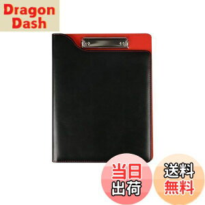 【送料無料】Costowns 革 二つ折り バインダー クリップボード A4 クリップファイル厚 手 pu レザー 書類契約フォルダー 100枚A4資料用紙が収納可 ペンホルダー付 名刺入れ 事務用品 入職プレゼ