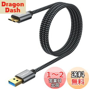 yzSUNGUY USB3.0 P[u MicroB 1M ^CvAIX - }CN^CvBIX USBP[u OtHDD/SSD n[hhCu/HDJȂǑΉ }CNBϊP[u f[^] 1m O[