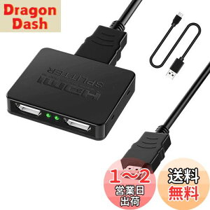 yzHDMI z 1 2o yangoo o HDMI Xvb^[ nu 2 hdmi  I[fBI 4K 3D 1080p o ~[[h ڑȒP PS5|Xbox|fire tv stick|HDTV|DVD|PCȂǕLΉ (
