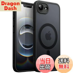 yzJETech iPhone 16e 6.1C`2025p }Olbg P[X MagSafeɑΉ ̃}bgw ^ ϏՌ X}zJo[ (ubN)