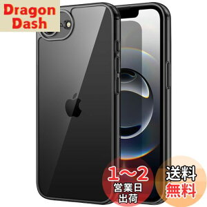 yzJETech iPhone 16e 6.1C`2025p P[X ΂݂Ȃ Ռz op[Jo[ h~ NAobN (ubN)