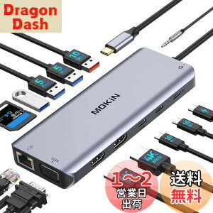 yzMOKiN USB-ChbLOXe[Vtype chbLOXe[Vhdmi 2y2HDMI+VGA 3ʏo MST fAz100W PD [d 1000Mbps RJ45 LAN|[g 6*USB C/A |[g 1*I[fBI 1*SD/TFJ[h