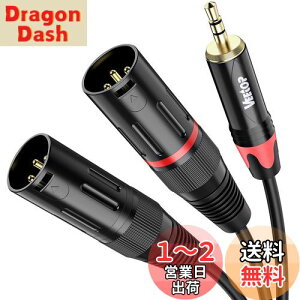yz3.5mm to xlr×2CVeetop 2xlr 3.5mm ϊC3.5mm to 2XLR (IX) }CNP[u 3.5mm trs to xlrIXϊP[u 3.5mm (1/8 Inch) XeI(IX) to XLR (IX)ϊP[u 3m