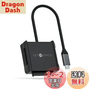 yzSETMSPACE SATA USB C 3.0ϊP[u 2.5C`/3.5C`n[hfBXNhCu HDD SSD SATA USB TYPC CϊP[u5Gbps  12V 2AdA_v^t-0.3M
