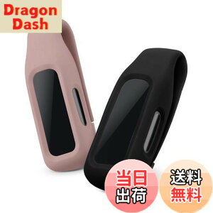 �y���������zkwmobile Fitbit Inspire 3 / Inspire 2 / Ace 3�Ή� 2x �N���b�v�z���_�[ - �V���R�� �t�B�b�g�l�X�g���b�J�[ �N���b�v