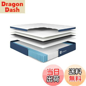 【送料無料】Avenco マットレス セミダブル 高反発マットレス 超厚24cm ポケットコイルマットレス 体圧分散 スマットレス 竹炭メモリーフォーム 消臭 ベッドマットレス 9ゾーン構造 セミダブ