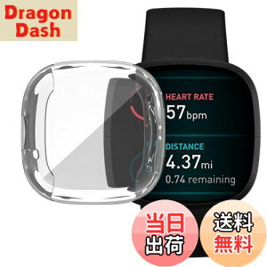 yzFitbit Versa 3 P[X Fitbit Sense \tgP[XyELMKzSʕی ϏՌ ߗ _炩 EȒP TPU EIb` یP[X ^ Jo[ tBbgrbg Versa3 / Sense op[ Ή