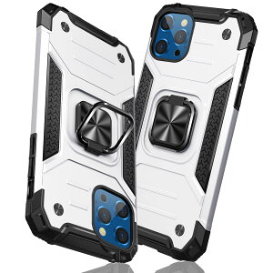 �y���������zTMUJWS iPhone 12 Pro Max �P�[�X �����O �Ռ��z�� �ϏՌ� TPU+PC�o���p�[ ��d�\�� �ČRMIL�K�i �S�ʕی�J�o�[ ����h�~ �ԍڃz���_�[�Ή� �C�菝�h�~ ����~�� �y�� ���^ �A�C�t�H�� 12 