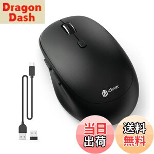 yziClever CX}EX fA[h }EX Bluetooth type-C[d }EX 2.4GHz É 7{^ 800/1200/1600/2400 DPI 3foCXڑ\Windows XP/Vista/7/8/10AMacAiPad OSAiOS