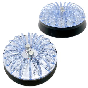 【送料無料】Meliore 汎用 カーシャンデリア レインボー 12V ルーム ライト ランプ LED 7色に輝く 12V 室内灯 内装 照明 車 カラフル グラデーション カスタム ドレスアップ デコトラ