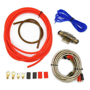 【送料無料】Meliore ワイヤリングキット 10ゲージ 8ゲージ パワーアンプ用 カー オーディオ パワー アンプ ウーハー ウーファー 電源 ケーブル 配線 セット 接続 増設