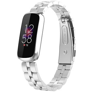 �y���������z�Ή�Fitbit Luxe/Luxe Special Edition �o���h �X�e�����X �t�B�b�g�r�b�g Luxe �o���h �ϋv�� �K�тɂ��� Fitbit Luxe Special Edition �����x���g ���߉\ �r�W�l�X�� �j���ʗp�i�u���b�N�j